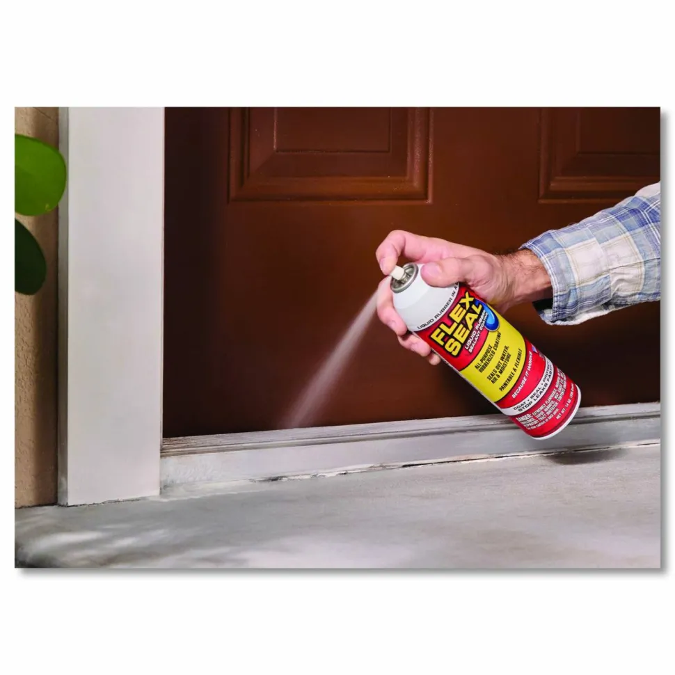 Flex Seal Products Flex Seal Liquid Rubber Sealant Coating MAX Aerosol, 17 oz Aerosol Can, Dries Clear, 4/Carton