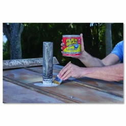 Flex Seal Products Flex Seal Liquid Rubber Sealant Coating Liquid, 32 oz Can, Dries Gray, 6/Carton