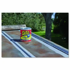 Flex Seal Products Flex Seal Liquid Rubber Sealant Coating Liquid, 32 oz Can, Dries Gray, 6/Carton