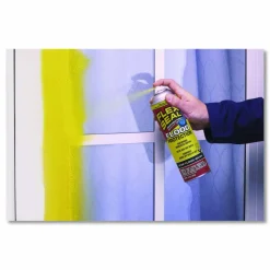Flex Seal Products Removable Rubber Sealant Coating Flood Protection Spray, 17 oz Aerosol Can, Dries Yellow, 4/Carton