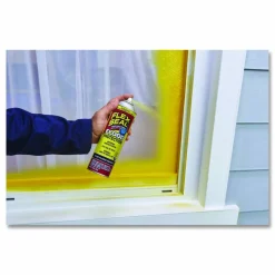 Flex Seal Products Removable Rubber Sealant Coating Flood Protection Spray, 17 oz Aerosol Can, Dries Yellow, 4/Carton