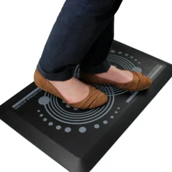Floortex AFS-TEX 2000 Active Anti-Fatigue Mat, 20" x 32", Midnight Black