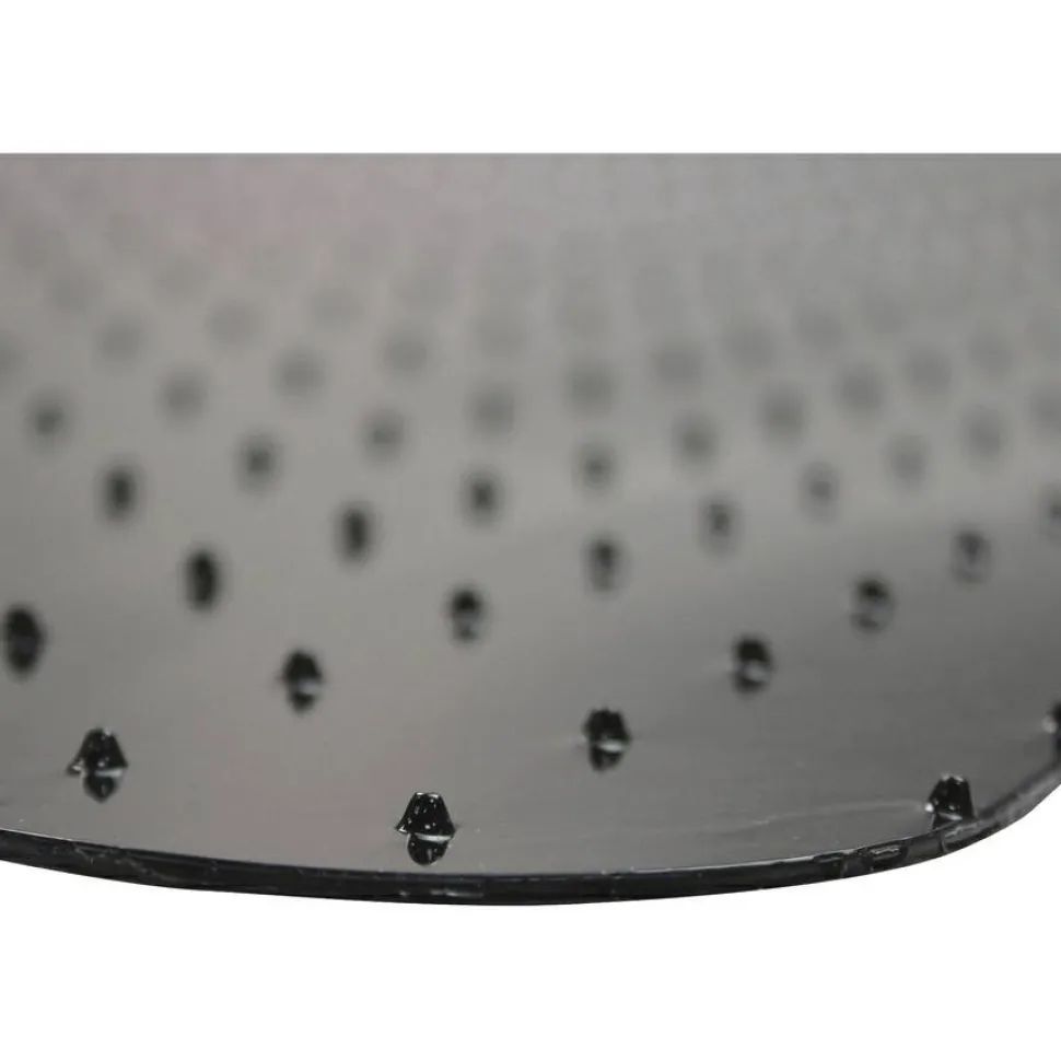 Floortex Advantagemat Black Vinyl Rectangular Chair Mat for Carpets - 48" x 60"