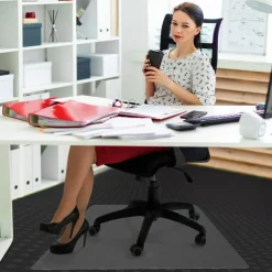 Floortex Advantagemat Plus APET Rectangular for Low/Standard Pile Carpets - 46"x60" - 60"x46"x 0.087" Depth x 0.087" Thickness - NCCMFLAG0006