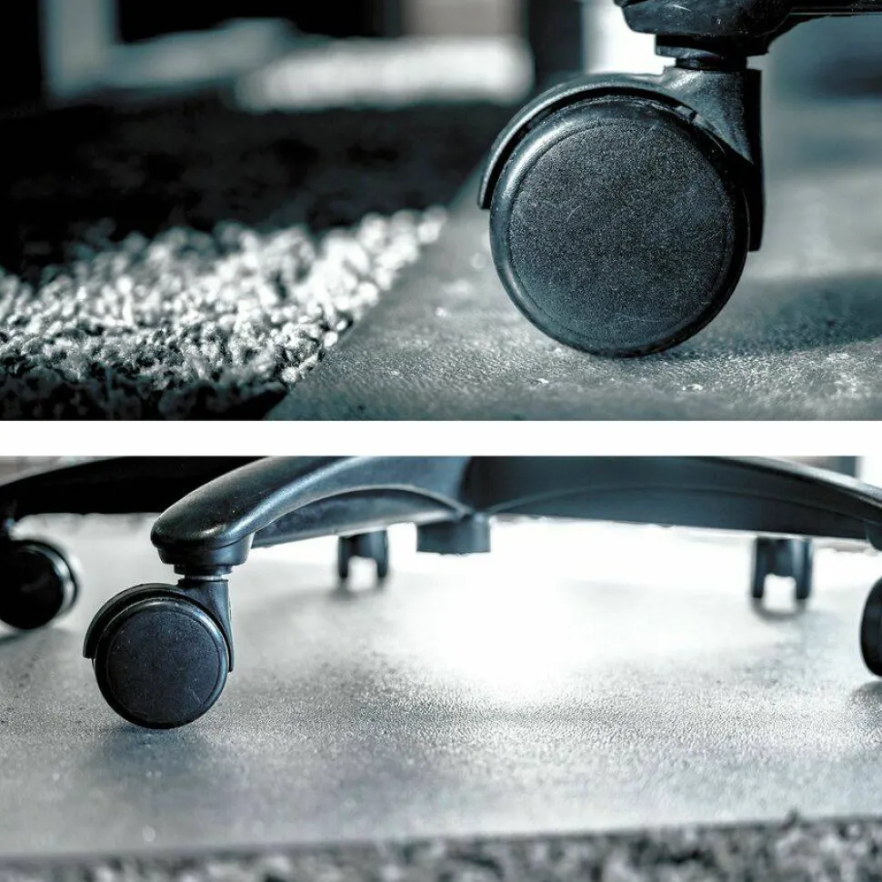 Floortex Advantagemat Plus APET Rectangular for Low/Standard Pile Carpets - 46"x60" - 60"x46"x 0.087" Depth x 0.087" Thickness - NCCMFLAG0006
