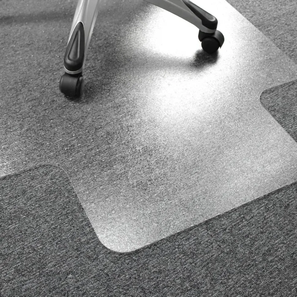 Floortex Cleartex Ultimat Polycarbonate Lipped Chair Mat for Carpets up to 1/2" - 48"