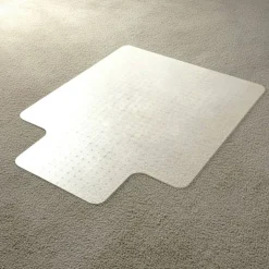 Floortex Computex Anti-Static Vinyl Lipped Chair Mat for Carpets up to 3/8