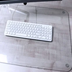 Floortex Desktex Glaciermat Glass Desk Pad - 20" x 36"