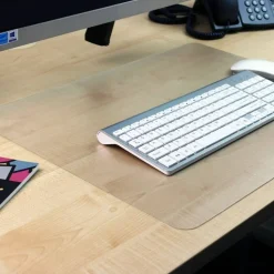 Floortex Desktex Polycarbonate Desk Pad 19" x 24" Clear Rectangular Polycarbonate Desk Pad 24" L x 19" W x 0.03" D