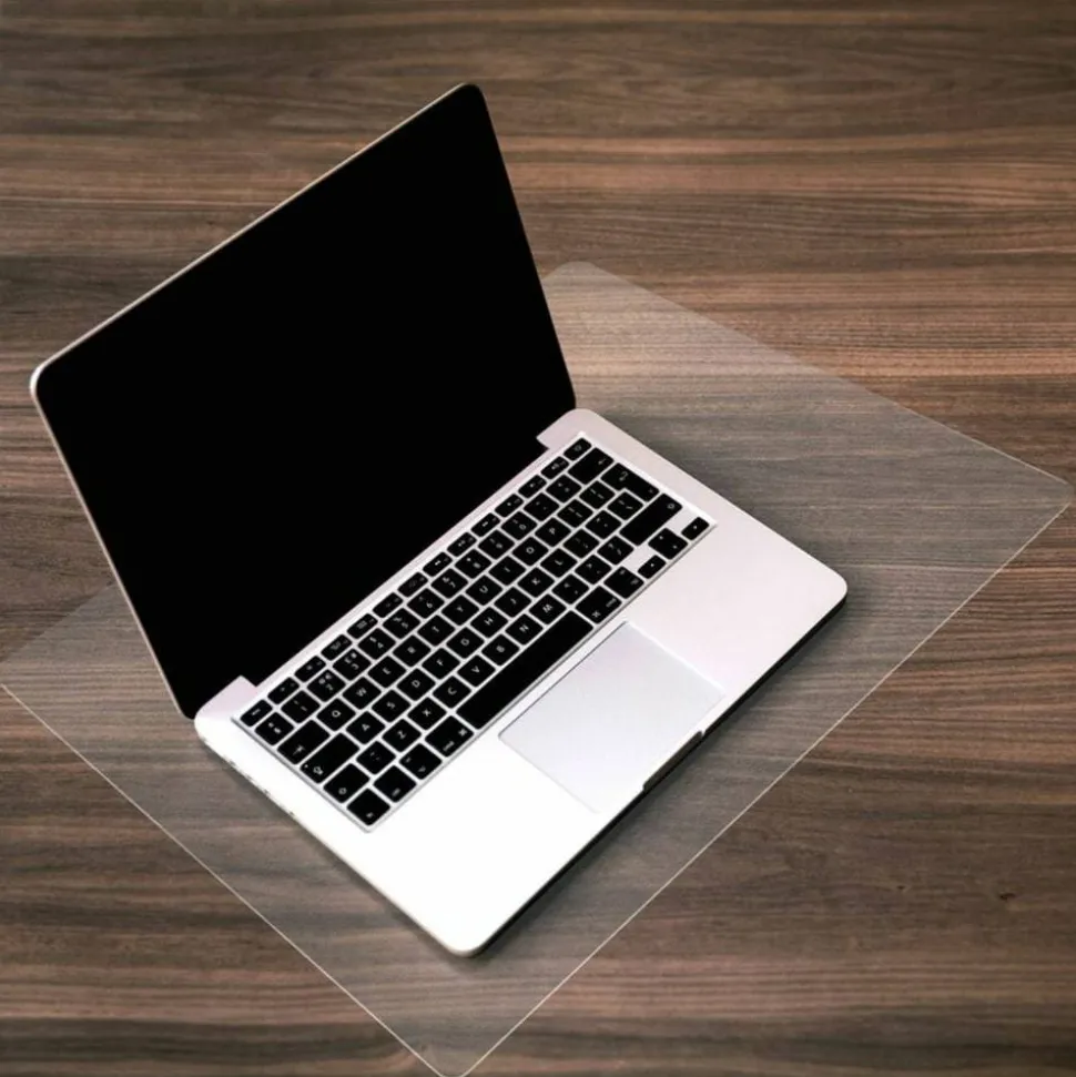 Floortex Desktex Polycarbonate Desk Pad 19" x 24" Clear Rectangular Polycarbonate Desk Pad 24" L x 19" W x 0.03" D