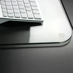 Floortex Desktex 19" x 24" Glass Desk Pad