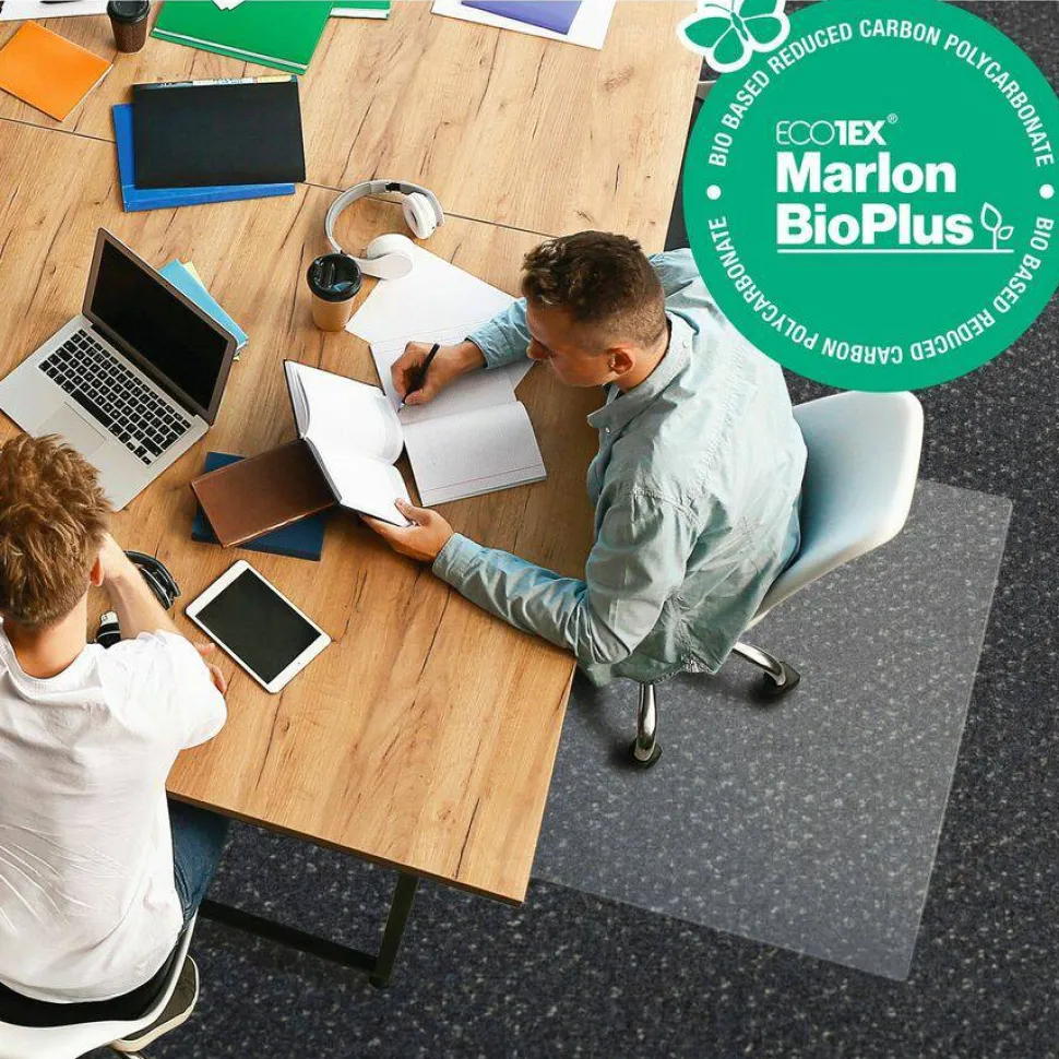 Floortex Eco Friendly Carbon Neutral Chair Mat for Low / Medium Pile Carpets