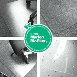 Floortex Eco Friendly Carbon Neutral Chair Mat for Hard Floors - 35" x 47"