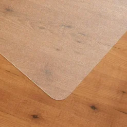 Floortex Ecotex Enhanced Polymer Rectangular Chair Mat with Anti-Slip Backing for Hard Floors - 48" x 60"