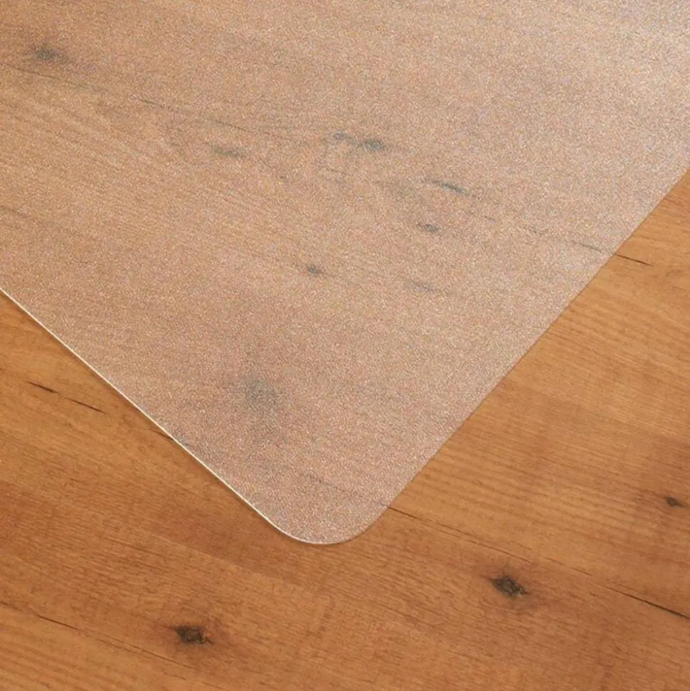 Floortex Ecotex Enhanced Polymer Rectangular Chair Mat with Anti-Slip Backing for Hard Floors - 48" x 60"