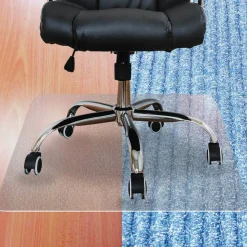 Floortex Ecotex Enhanced Polymer Rectangular Chair Mat with Anti-Slip Backing for Hard Floors - 48