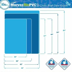 Floortex Ecotex Marvec BioPVC Chairmat - Carpet - 48