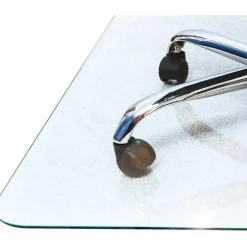 Floortex Heavy-Duty Glass Chair Mat for Hard Floors & Carpets - 36