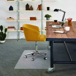 Floortex Phthalate-Free Vinyl Rectangular Chair Mat for Carpets up to 1/4