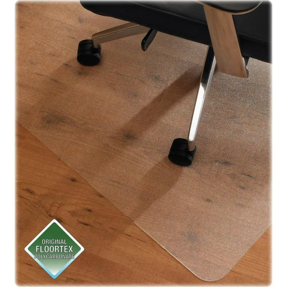 Floortex Polycarbonate Rectangular Chair Mat for Carpets up to 1/2" - 48" x 79"