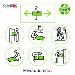 Floortex Polypropylene Rectangular Foldable Chair Mat for Carpets - 46