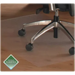 Floortex XXL Polycarbonate Rectangular Chair Mat for Hard Floors - 60