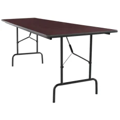 Folding Table, 29"H x 96"W x 30"D, Walnut