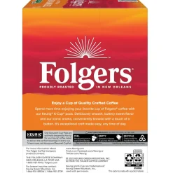 Folgers Buttery Caramel Keurig Single Serve K-Cup Pods, 24 Pods Per Pack, Case Of 4 Packs
