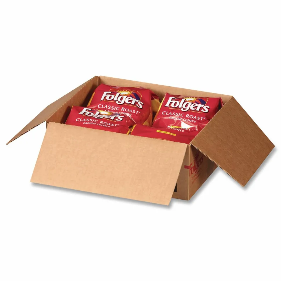 Folgers Coffee Filter Packs, Classic Roast, 0.9 oz, 10 Filters/Pack, 4 Packs/Carton