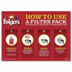 Folgers Coffee Filter Packs, Classic Roast, 0.9 oz, 10 Filters/Pack, 4 Packs/Carton