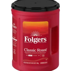 Folgers Ground Coffee, Classic Roast, Medium Roast, 40.3 oz, 1 Canister
