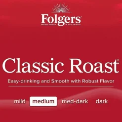 Folgers Ground Coffee, Classic Roast, Medium Roast, 40.3 oz, 1 Canister