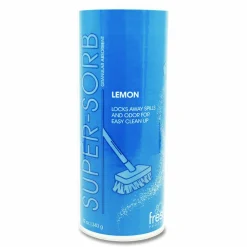 Fresh Products Super-Sorb Liquid Spill Absorbent, Lemon Scent, 720 oz Absorbing Volume, 12 oz Shaker Can