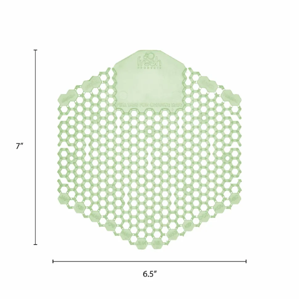 Fresh Products Wave 3D Urinal Deodorizer, Herbal Mint Scent, 58 g, 10/Box, 6 Boxes/Carton