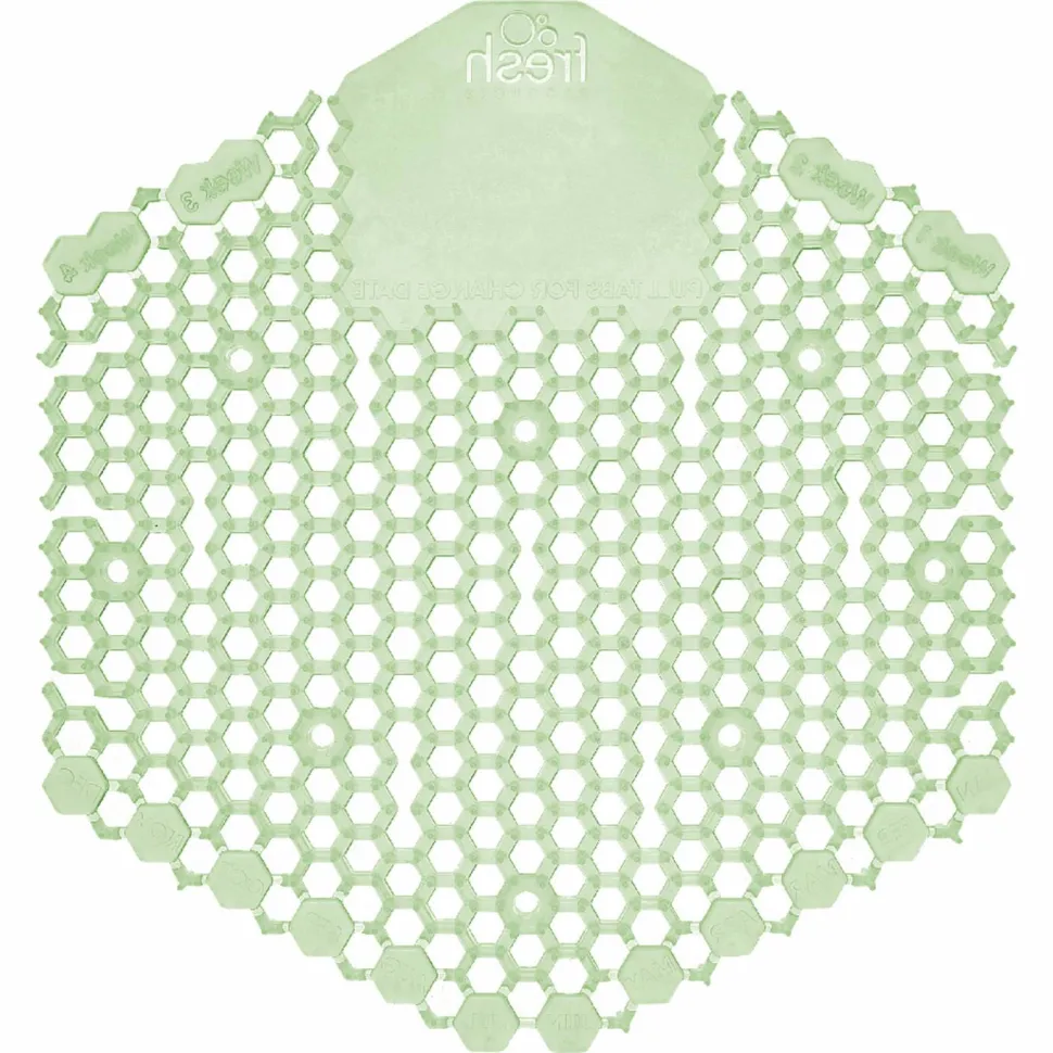 Fresh Products Wave 3D Urinal Deodorizer, Herbal Mint Scent, 58 g, 10/Box, 6 Boxes/Carton