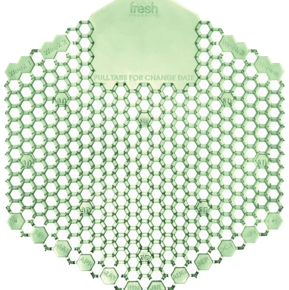 Fresh Products Wave 2.0 Urinal Deodorizer Screen, Cucumber Melon, Green, Box Of 10