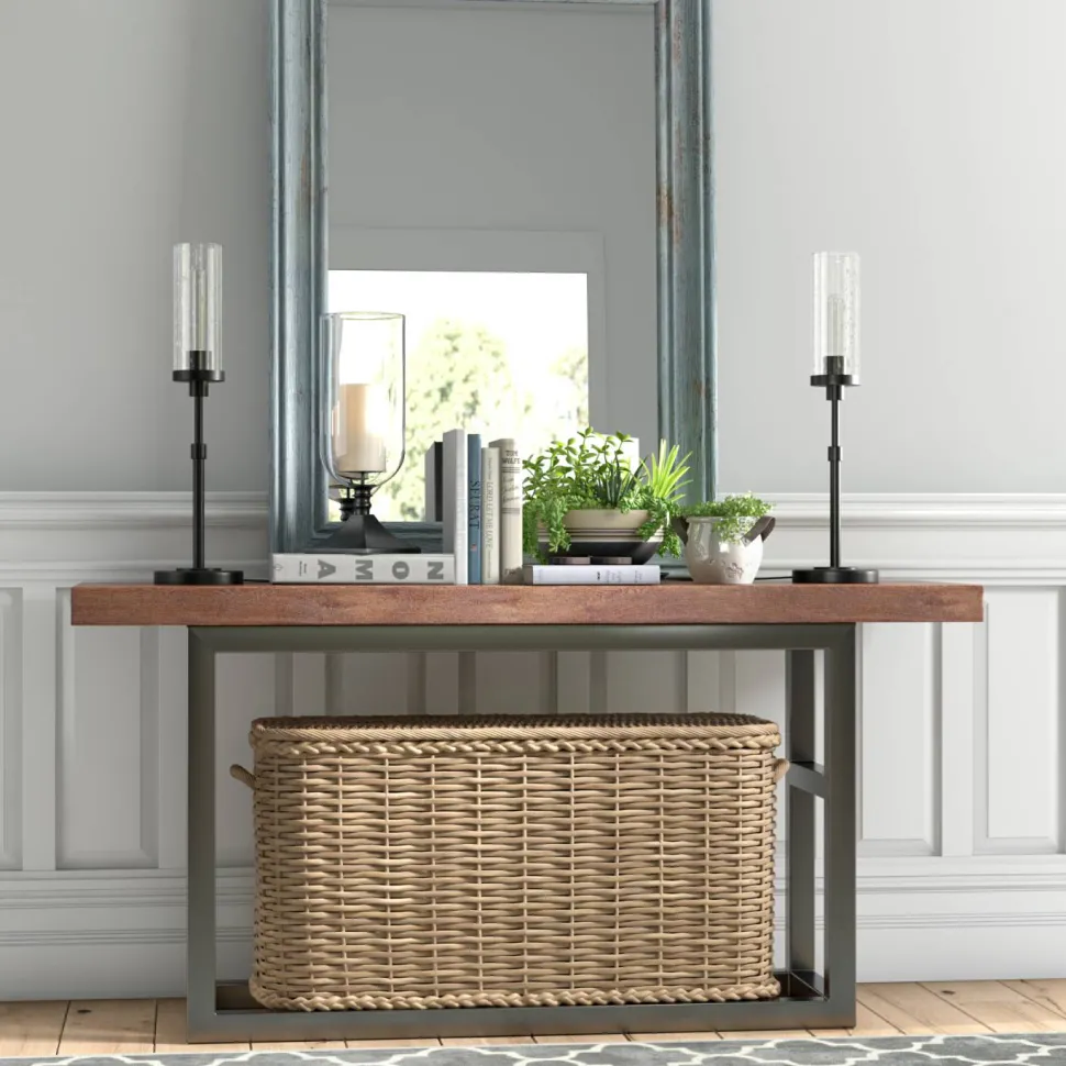 Frieda 26.68" Tall Table Lamp with Glass Shade in Blackened Bronze/Seeded