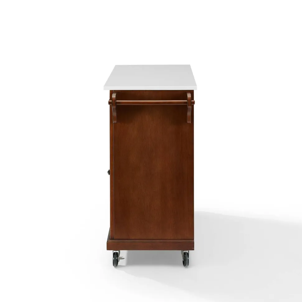 Full Size Granite Top Kitchen Cart