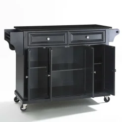Full Size Granite Top Kitchen Cart
