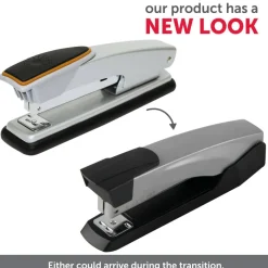 Full-Strip Metal Desktop Stapler, 25 Sheets Capacity, Silver