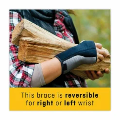 FUTURO Adjustable Reversible Splint Wrist Brace, Fits Wrists 5.5