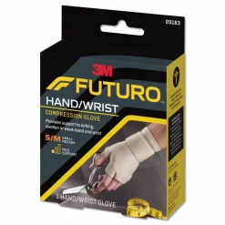 FUTURO Energizing Support Glove, Small/Medium, Fits Palm Size 6.5" - 8.0", Tan