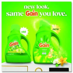 Gain Liquid Laundry Detergent, Gain Original Scent, 42 oz Bottle, 6/Carton