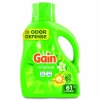 Gain Liquid Laundry Detergent, Gain Original Scent, 81 oz Pour Bottle, 4/Carton