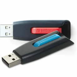 64GB Store 'n' Go V3 USB 3.2 Gen 1 Flash Drive - 2pk - Red, Blue