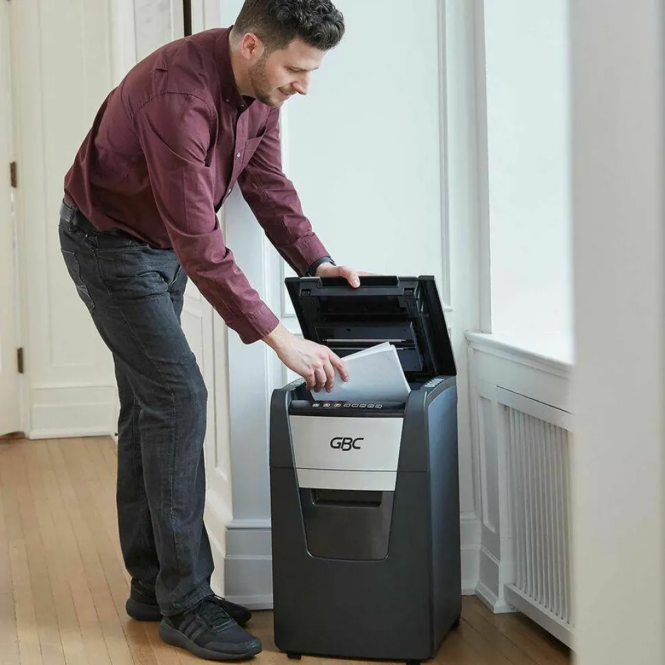 GBC AutoFeed+ 150X Micro-Cut Home Office Shredder, 150 Auto/8 Manual Sheet Capacity