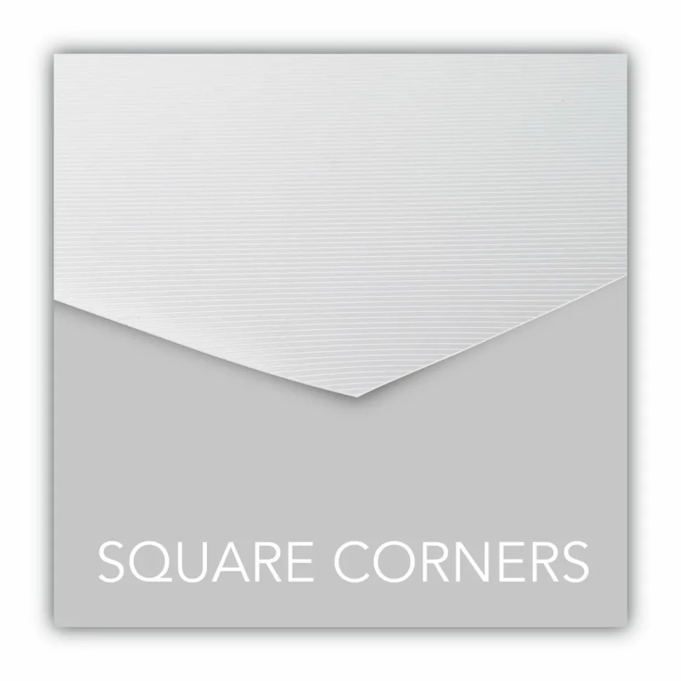 GBC Design View Poly Presentation Covers for Binding Systems, Lined Pattern, Plastic, Square Corners, 11 x 8.5, Clear, 25/Pack