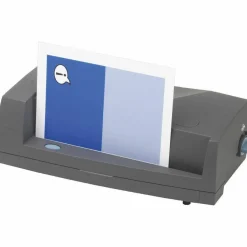 GBC Electric Adjustable 2-Hole Punch, Dark Gray