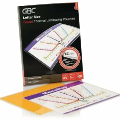 GBC EZUse Thermal Laminating Pouches, 5 mil, 9