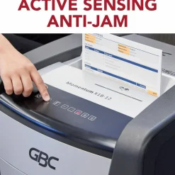 GBC Momentum X18-12 Micro-Cut P-4 Anti-Jam Shredder, 18 Manual Sheet Capacity